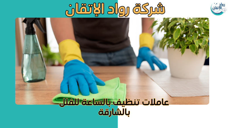 عاملات تنظيف بالساعة للفلل بالشارقة